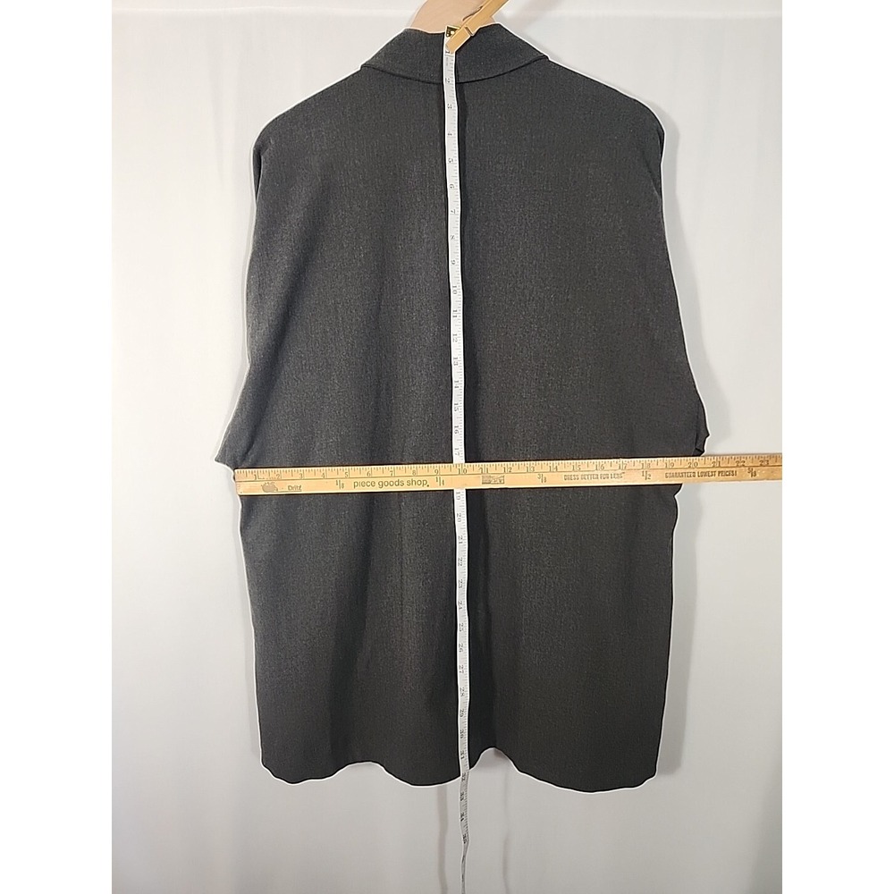 ZARA Oversized Button Front Shirt Jacket Shacket Dark Gray Boxy Utility Womens S - Picture 8 of 12